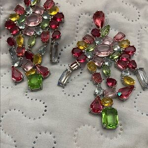 Swarovski Colorful Gemstone Drop Earrings